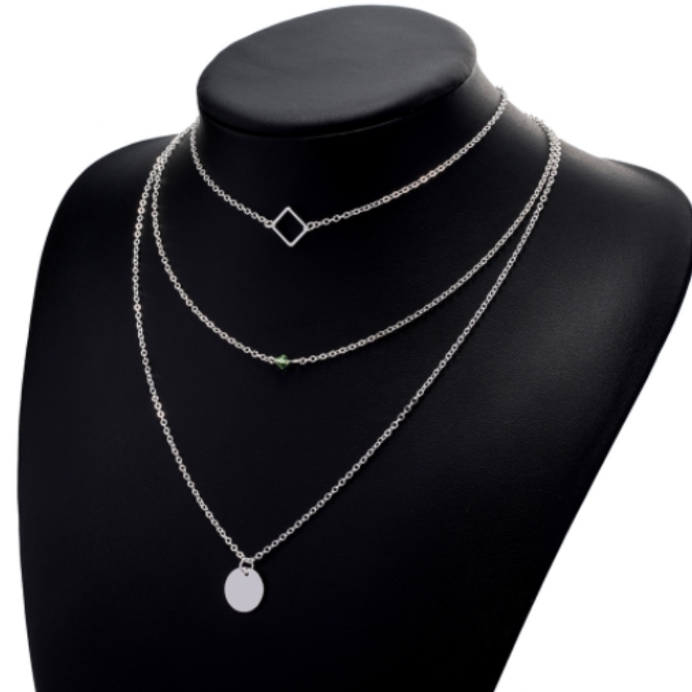 !!!!5 for $25 Three Layer Medallion Necklace - Picture 7 of 8